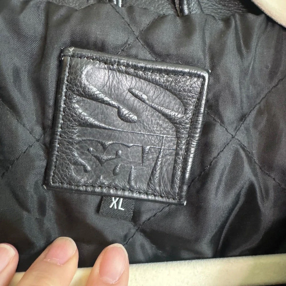 VTG Reno Rodeo 2008 Team Roping Contestant XL Wrangler's Men's LEATHER Jacket - Picture 13 of 15